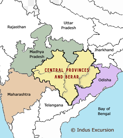  Central Provinces map