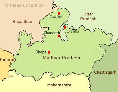  Chanderi location map