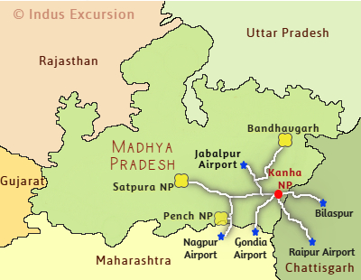 how to reach Kanha national park