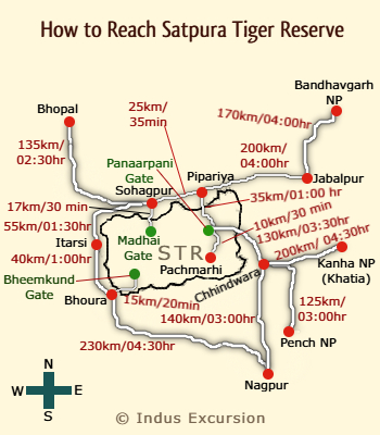 reaching Satpura national park