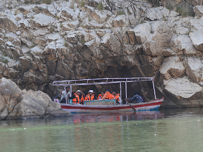 Marble rocks in Bhedaghat 