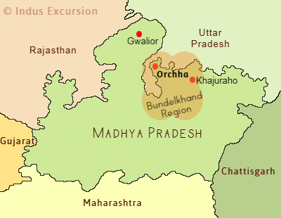 Orchha map location