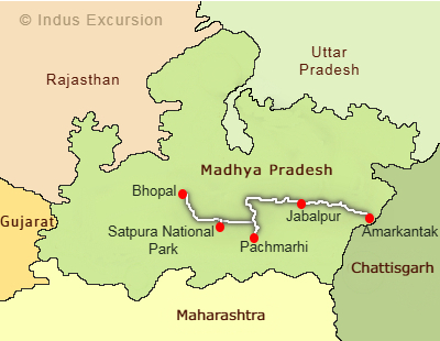 Satpura trail tour map